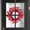 22-Inch Red Cluster Berry Artificial Christmas Wreath Festive Holiday Door Accent